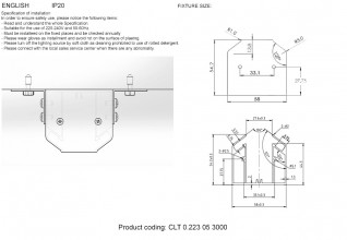 Профиль-адаптер для монтажа в натяжной потолок для магнитного шинопровода Crystal Lux CLT 0.223 05 3